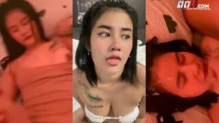 คลิปโป๊ไทย น้องแพรว สาวร่านเย็ดกับหนุ่มที่พึ่งคุยกัน อมควยให้เขา แล้วนอนให้เย็ดเสียบหีแบบสดๆ พอจะแตกแล้วชักน้ำใส่ปาก