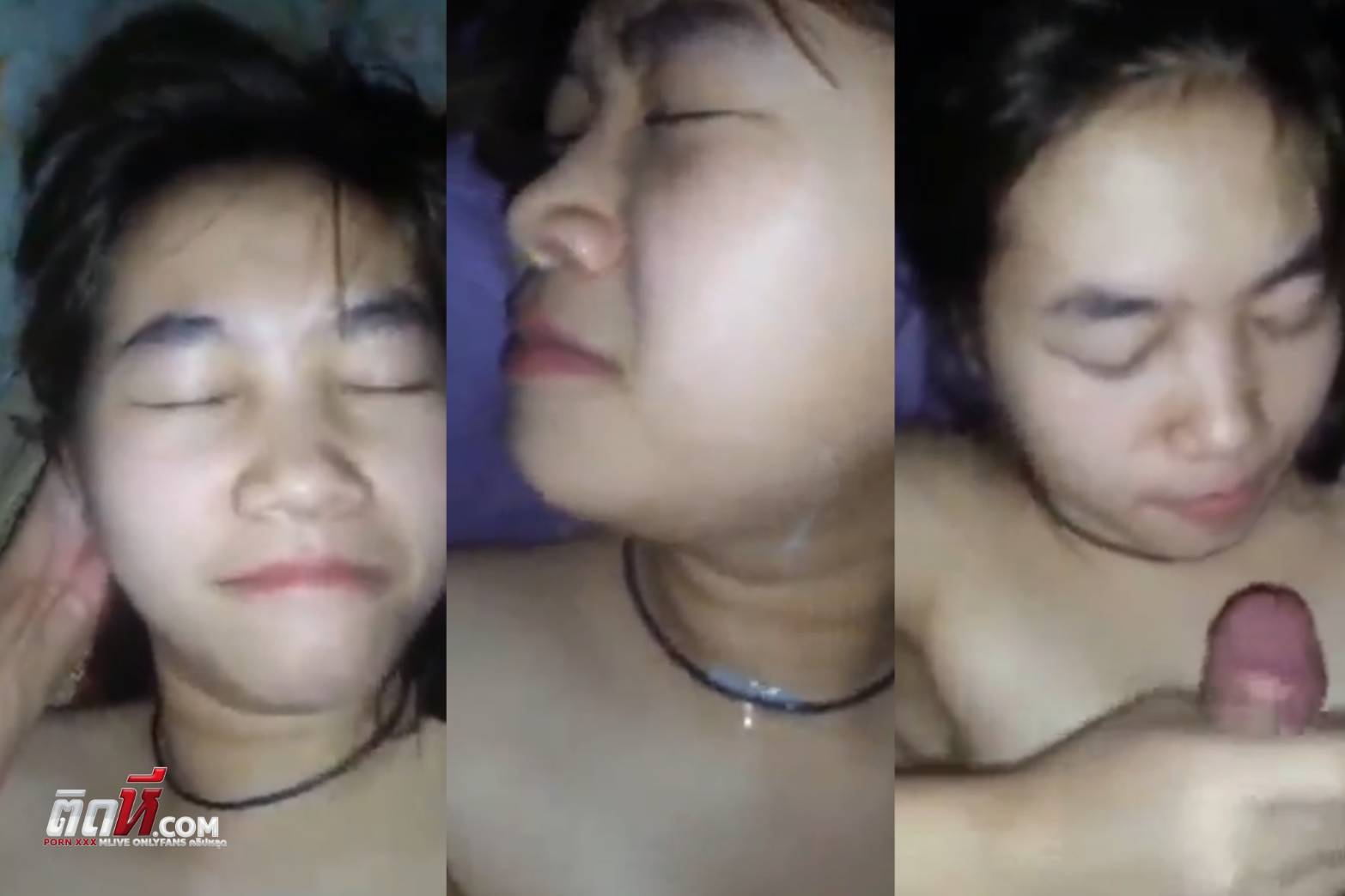 คลิปหลุดวัยรุ่นไทย เจอควยยัดปากยามดึก เอาควยให้โม๊ค แล้วชักน้ำเงี่ยนแตกใส่หน้า ยิ้มหวานรับน้ำควย